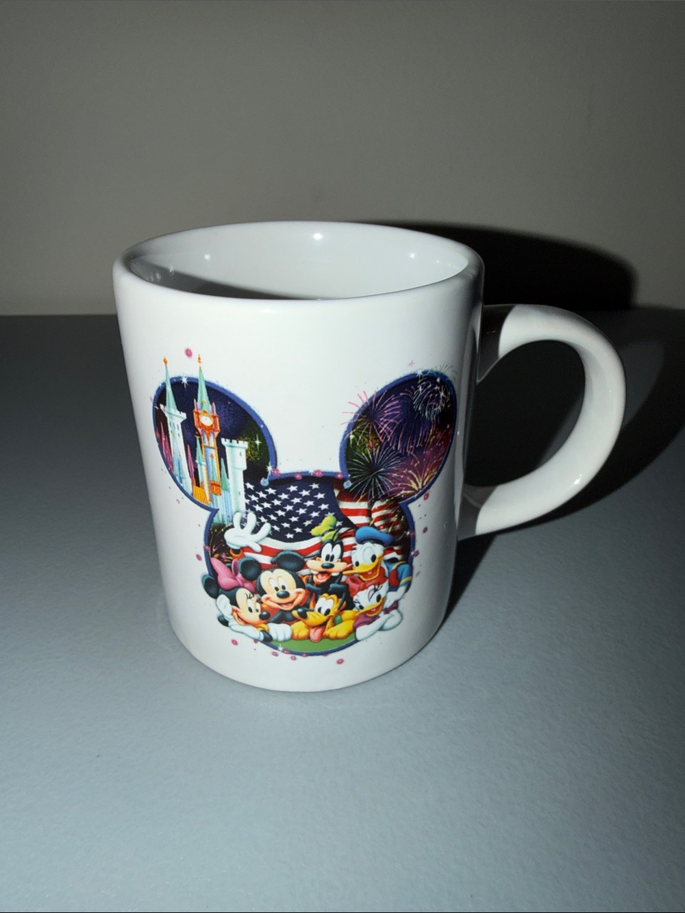 Disney White Ceramic Mickey Mouse & Friends Coffee Mug-Jerry Leigh